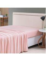 Lençol De Cima Avulso Minimal Liso King 01 Peça Malha 100% Algodão - Rose