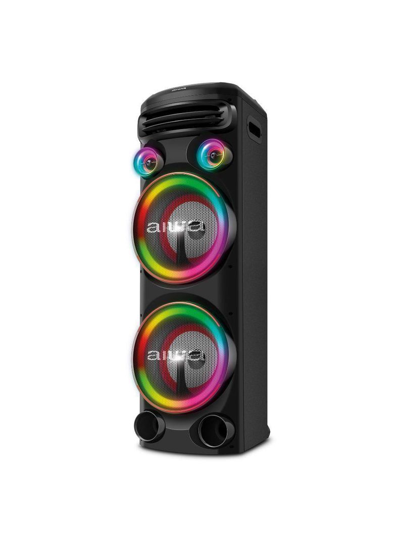 Caixa De Som Aiwa Torre Bluetooth 2300w Aws-t2w-02 Preto Bivolt