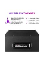 Caixa De Som Aiwa Torre Bluetooth 2300w Aws-t2w-02 Preto Bivolt