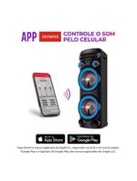 Caixa De Som Aiwa Torre Bluetooth 2300w Aws-t2w-02 Preto Bivolt