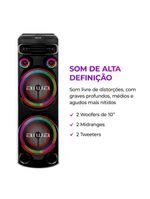 Caixa De Som Aiwa Torre Bluetooth 2300w Aws-t2w-02 Preto Bivolt