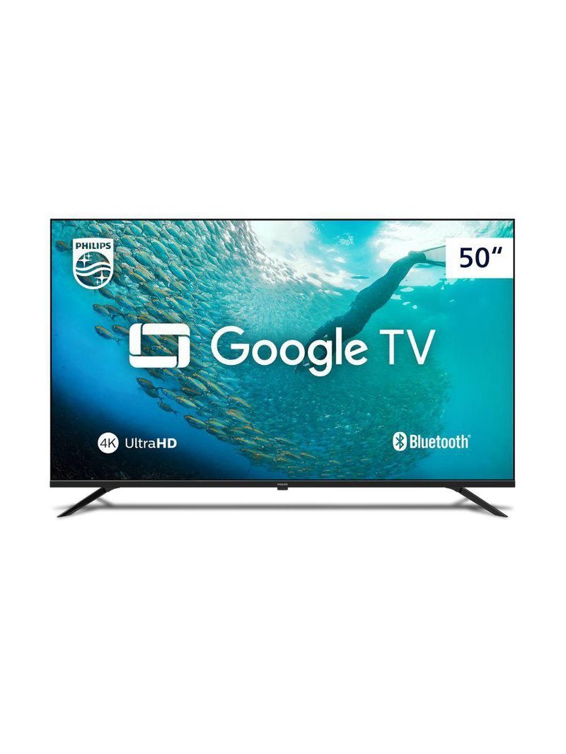 TV Philips Smart Google TV 4K HDR 50 50PUG7019 Preto Bivolt