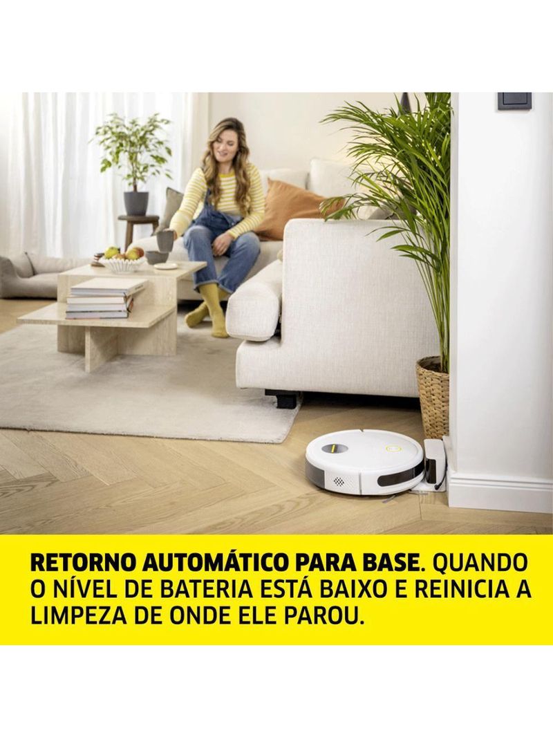 Robô Aspirador De Pó Kärcher RCV 2 Com Navegação E Controle Remoto – Bivolt