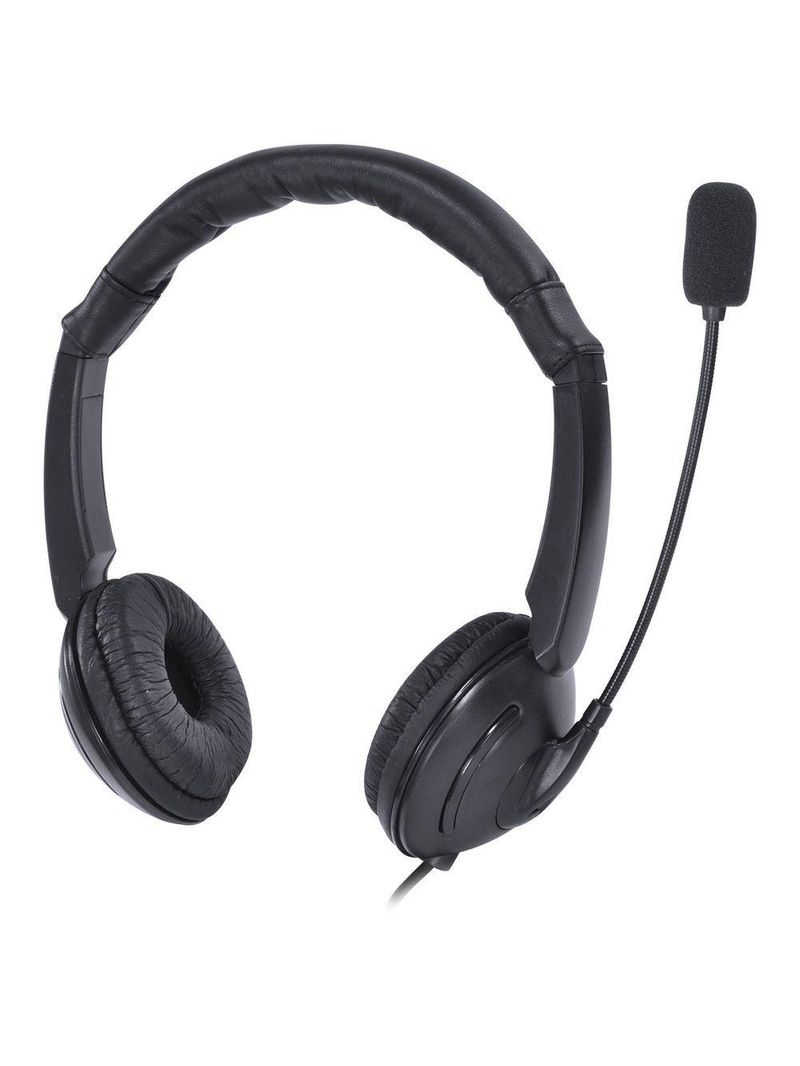 Fone Headset Corp Usb Com Microfone - Preto - Vk390