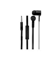 Fone Intra-auricular Microfone Anti-ruído Com Fio preto