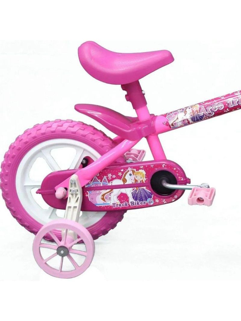 Bicicleta Track Tk3 Aro 12 Infantil Iris Rosa