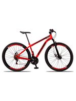 Bicicleta Aro 29 Suspensão Shimano Bike 21 Marchas Aço Vermelho Ferrari