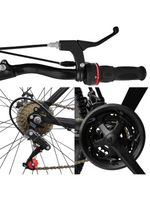 Bicicleta Aro 29 Bike Aço 21 Marchas Velocidades Freio A Disco Cor:laranja