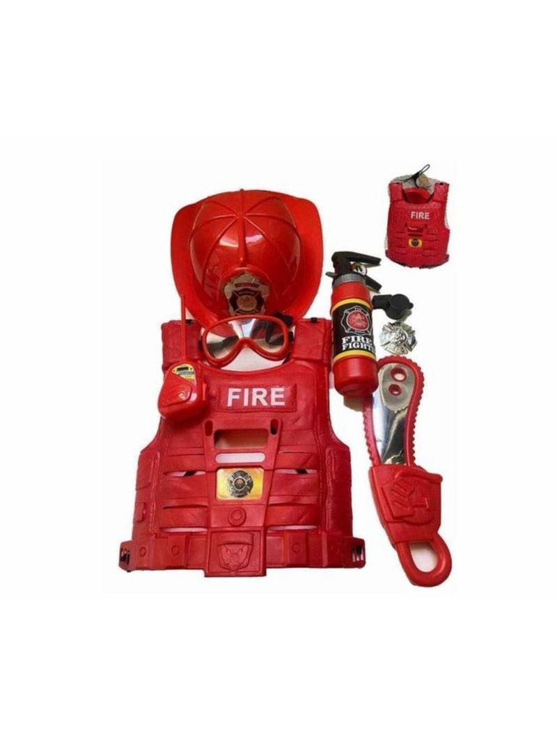 Kit De Bombeiro Resgate Com Acessórios Brinquedo Infantil