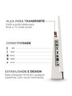 Smart TV Portátil Aiwa 24” Full HD HDR10 Dolby Audio Google TV Bateria De 3h AWS-TV-24-01-G Bivolt