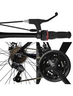 Bicicleta Aro 29 Suspensão Shimano Bike 21 Marchas Aço Grafite