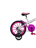 Bicicleta Aro 16 Infantil Com Rodinhas E Buzina 3 A 7 Anos Meninos Meninas Rosa