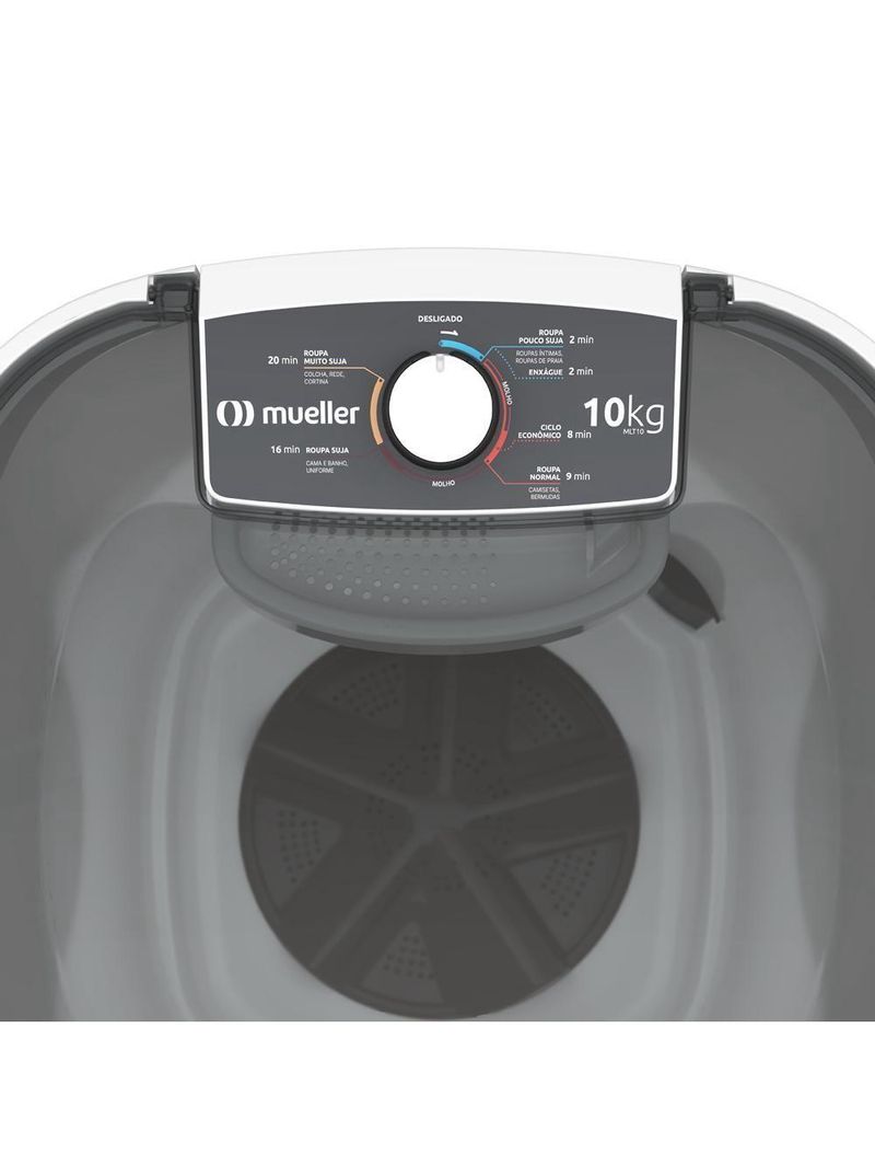 Tanquinho Mueller 10kg Semiautomático MLT10 Branco 110V