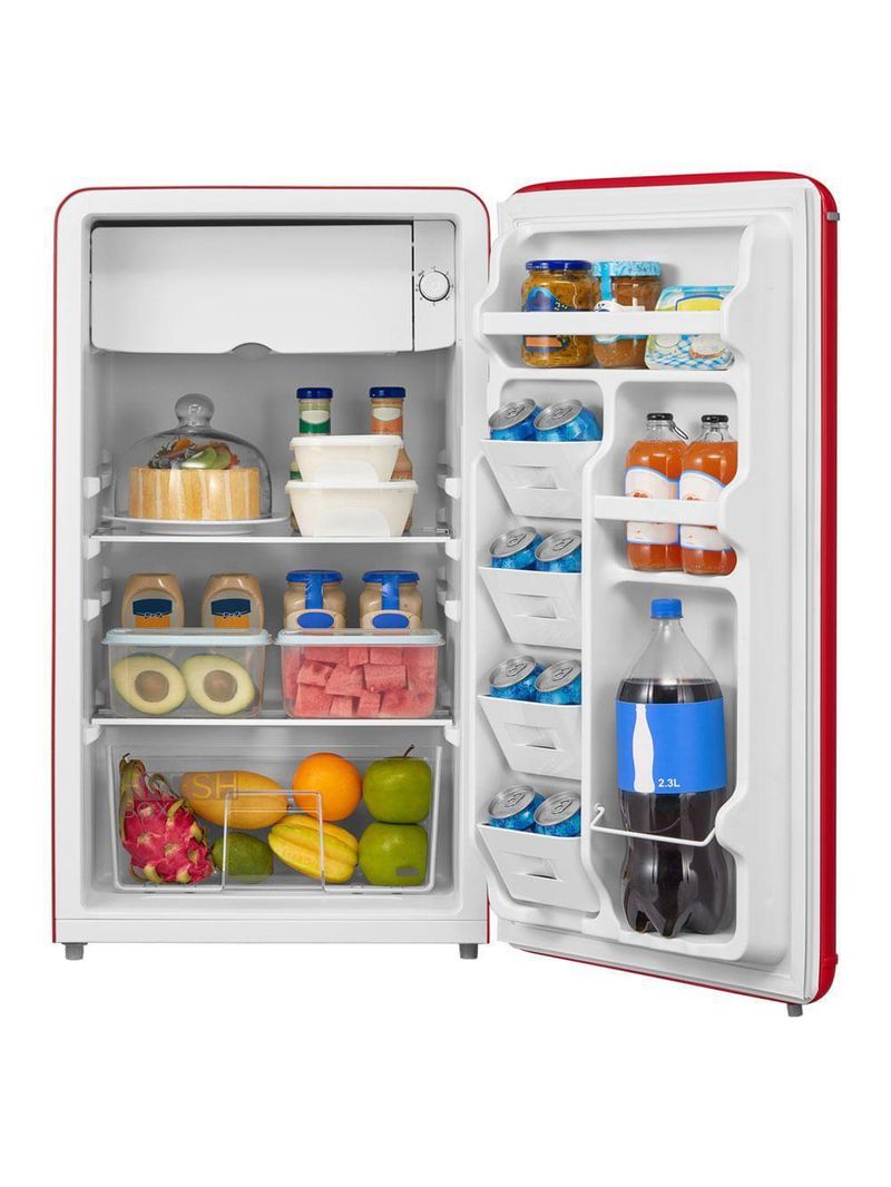Frigobar Retrô Vermelho 93L Inverter Midea MDRD142RTD323 Bivolt