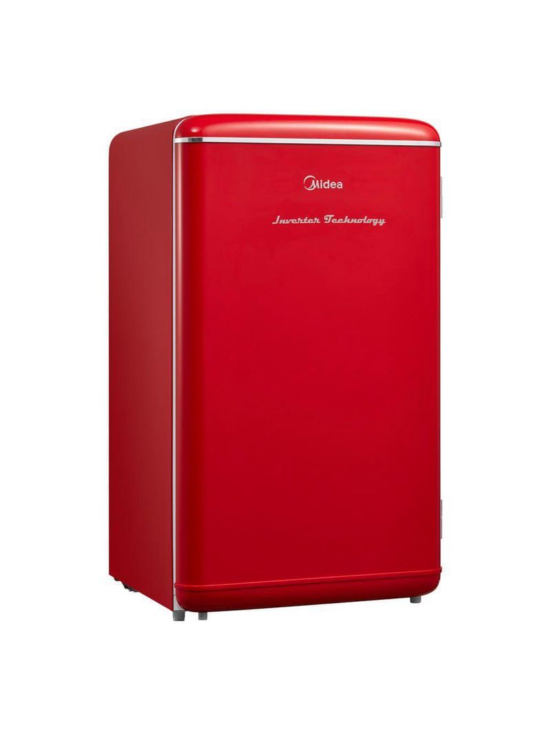 Frigobar Retrô Vermelho 93L Inverter Midea MDRD142RTD323 Bivolt