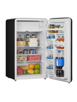 Frigobar Retrô Preto 93L Inverter Bivolt Midea MDRD142RTD303 Bivolt