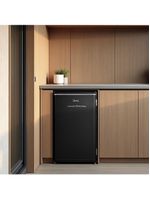 Frigobar Retrô Preto 93L Inverter Bivolt Midea MDRD142RTD303 Bivolt