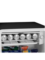 Frigobar Retrô Preto 93L Inverter Bivolt Midea MDRD142RTD303 Bivolt