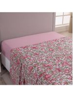 Lençol De Cima Avulso Luar Estampado King 01 Peça Malha 100% Algodão - Floral
