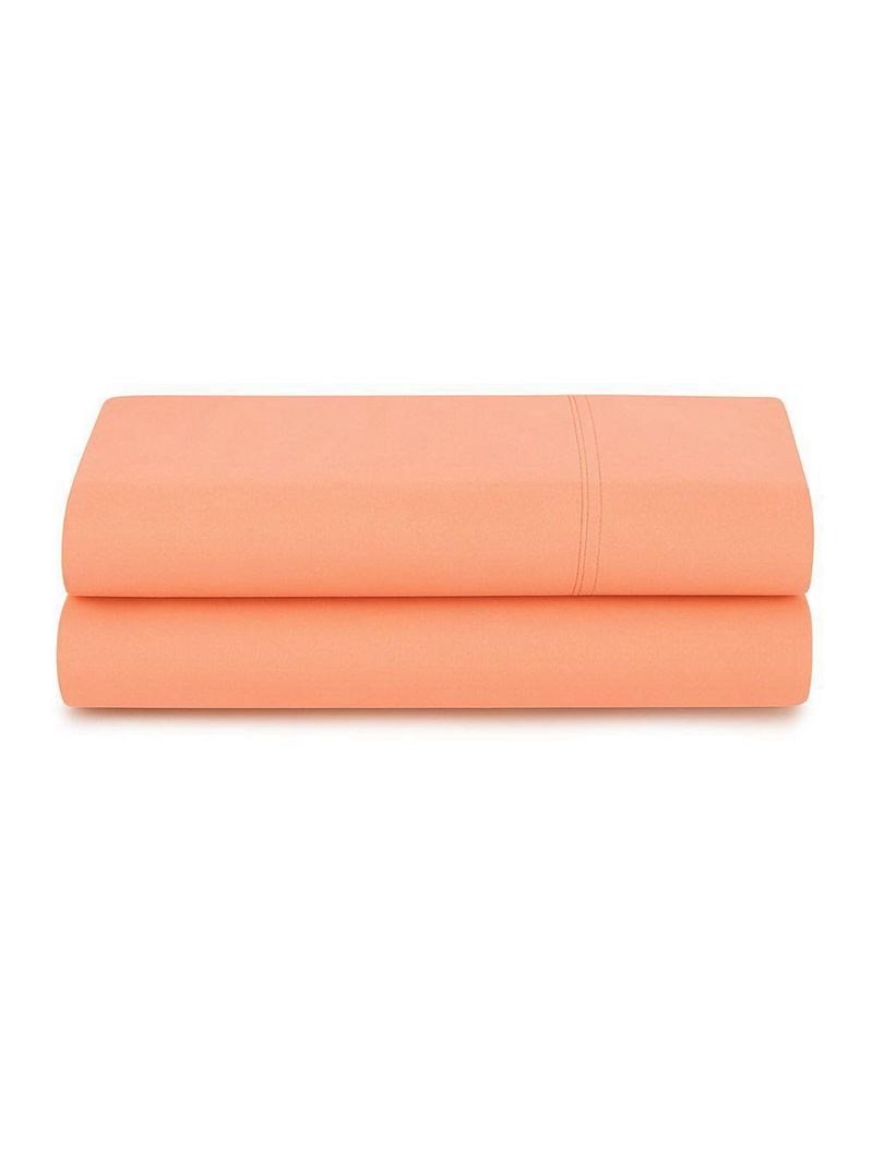 Lençol De Cima Avulso Minimal Liso King 01 Peça Malha 100% Algodão - Salmão