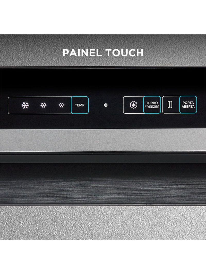 Geladeira Midea Duplex Frost Free Inverter 394L MDRT533EVD501 Prata 110V