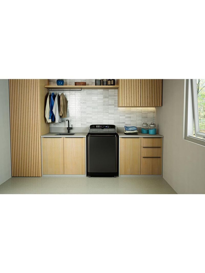 Maquina De Lavar Panasonic 15kg Sistema Ciclone Titânio NA-F150B1TA 110V