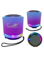 Mini Caixa De Som Bluetooth Usb 10w Led Rgb