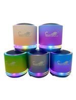 Mini Caixa De Som Bluetooth Usb 10w Led Rgb