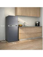 Geladeira Refrigerador Compacto HQ 140L Duplex Defrost, Baixo Consumo A+++ Cinza HQ-140RDF-CZ 110V