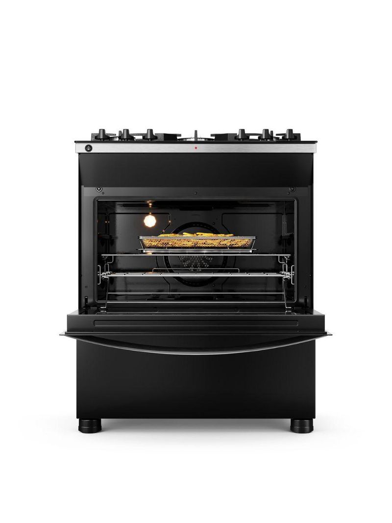 Fogão Brastemp 5 Bocas Com Air Fryer Bfs5lae Preto 220 V