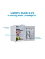 Frigobar 93 Litros Elgin Porta Reversível Compartimento Extra Frio BAFN093D1NA Branco 110V