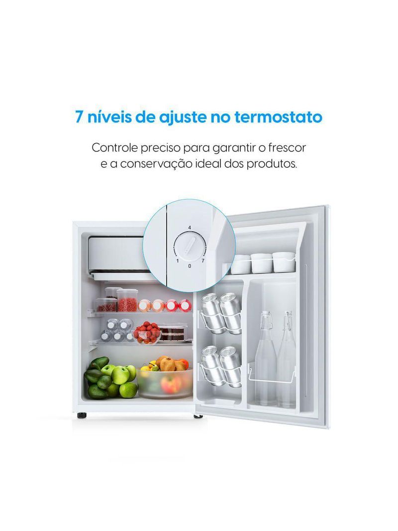 Frigobar 93 Litros Elgin Porta Reversível Compartimento Extra Frio BAFN093D1NA Branco 110V