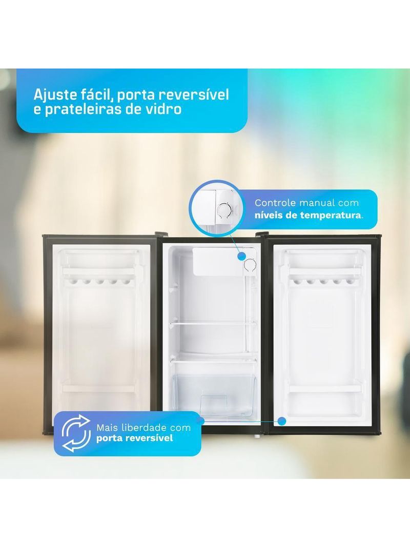 Frigobar HQ 76 Litros Preto BC-76 110V