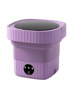 Mini Máquina De Lavar Roupas Dobrável Portátil 12 Litros lilás