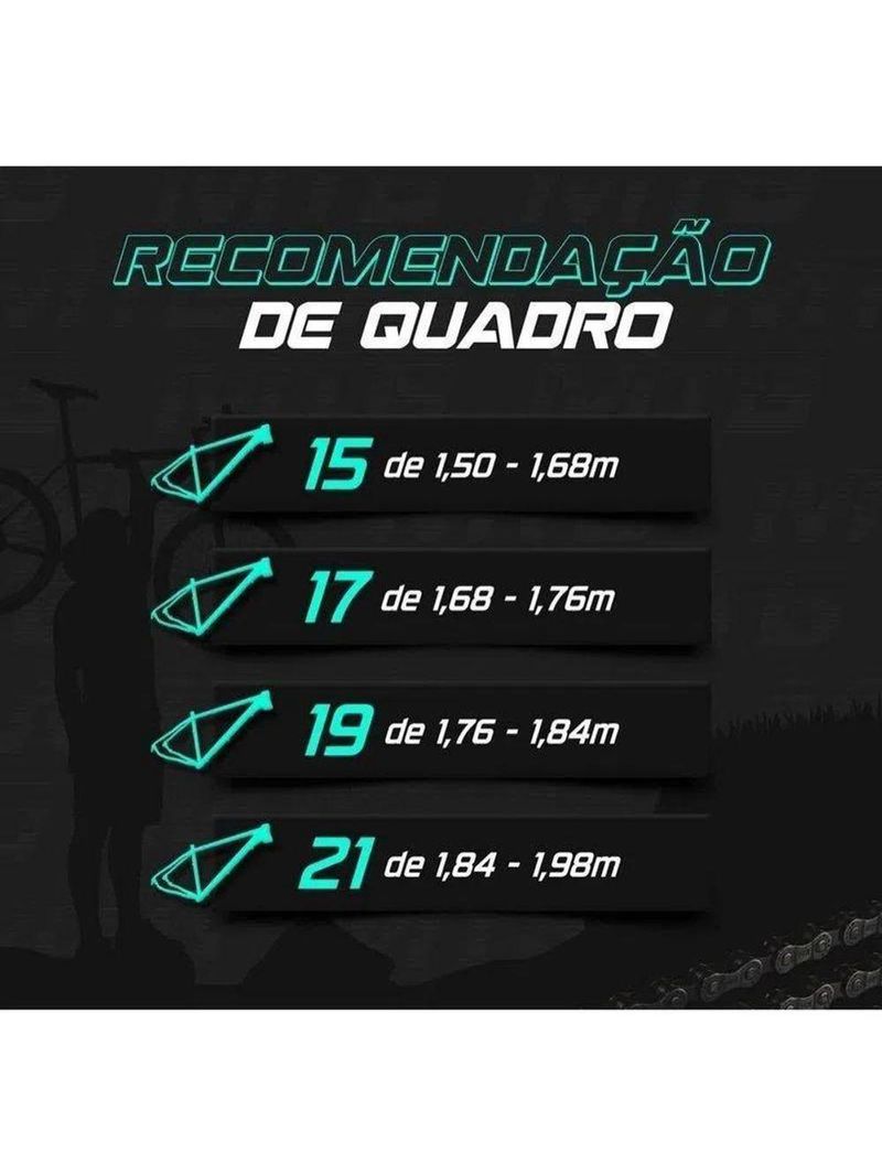 Bicicleta Aro 29 Ksw Xlt 24 Marchas Shimano Freio Hidraulico Quadro 17 Branco-preto