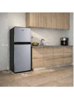 Geladeira Refrigerador Compacto HQ 140L Duplex Defrost, Baixo Consumo A+++ Preto/Cinza HQ-140RDF 220V