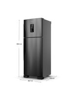Geladeira Panasonic BT71 Black Inox Look Duplex Frost Free 494L Inverter A - NR-BT71PV4BA 110V