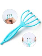 Kit Massageador Capilar Escova De Silicone Capilar + Massageador Cafuné Inox Para Relaxamento E Cuidados Com O Cabelo