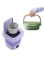 Mini Máquina De Lavar Roupas Dobrável Portátil 6,5l Bivolt lilás