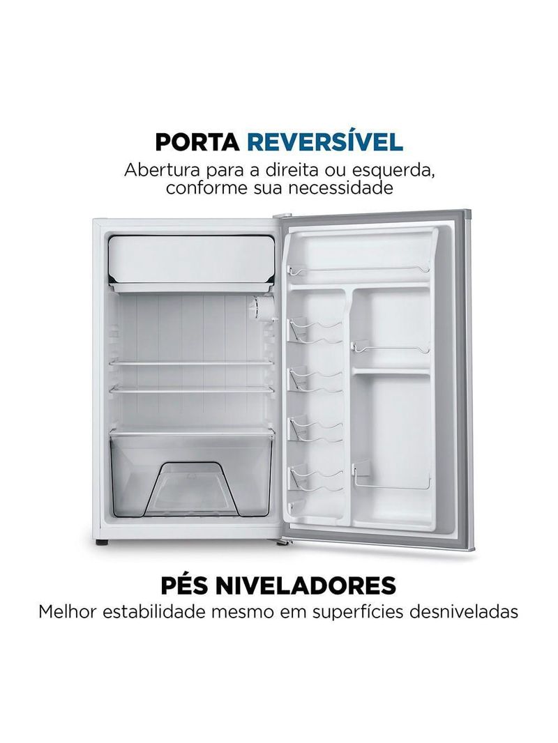 Frigobar Mondial 120L Porta Reversível Branco FGB-01-W120 110V