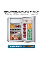 Frigobar Mondial 120L Porta Reversível Branco FGB-01-W120 220V