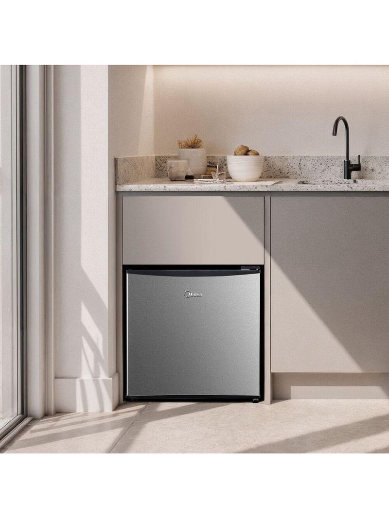 Frigobar 45 Litros Porta Prata Inverter Midea MDRD086FGD503 Bivolt