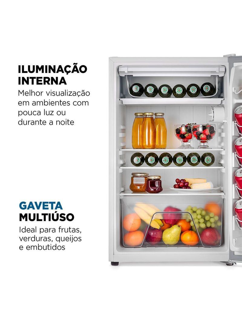 Frigobar Mondial 120L Porta Reversível Branco FGB-01-W120 220V