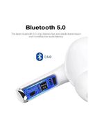 Fone Ouvido Bluetooth V50 Sem Fio Tws Musica Com Borracha Branco Tg906