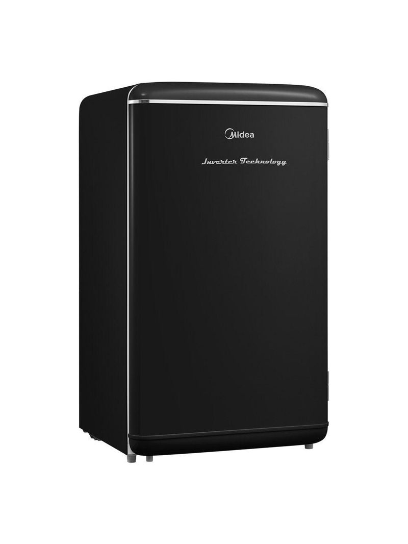 Frigobar Midea Retrô 93L Inverter Preto Bivolt