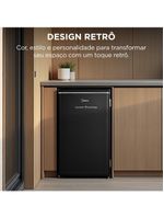 Frigobar Midea Retrô 93L Inverter Preto Bivolt