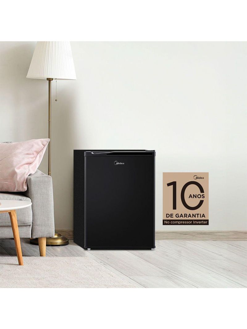 Frigobar 67 Litros Black Edition Inverter Bivolt Midea MDRD108FGD303 - Bivolt