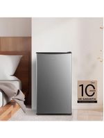 Frigobar Midea 93L Inverter Preto Com Porta Na Cor Inox Bivolt