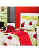 Edredom Estampado Infantil Kids Solteiro 01 Peça Joaninha