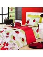 Edredom Estampado Infantil Kids Solteiro 01 Peça Joaninha